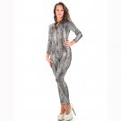 Jumpsuit For Women Vinyl Leather Jumpsuit Sexy Leather Bodysuit W207980C
