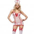 Sexy Outfit Shy Little Nurse Costume Nightshift Dress Up Costume White Fancy Dress Party W292927