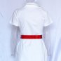 Women Sexy Nurse Uniform Turn Neck Costume with Headwear Adult Halloween Costume W8414