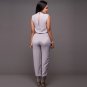 Womens Jumpsuit Elegant Tank Sleeveless Grey Regular Romer One-piece Jumpsuits W126859B