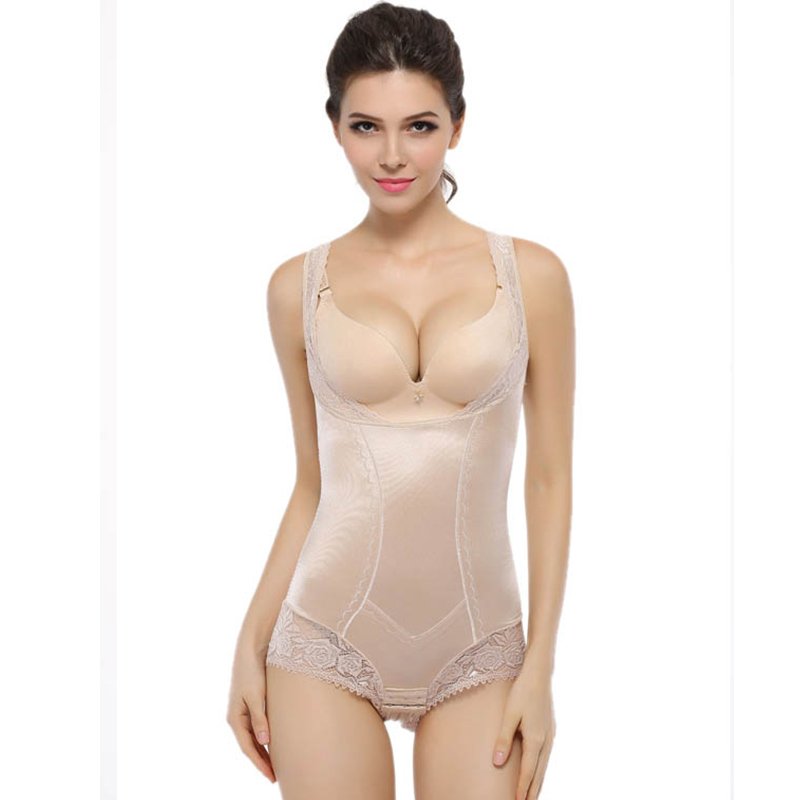 Women Bodyshaper Underwear Slimming Apricot Shapewear Smooth Lingerie