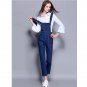 Spring blue denim women bodysuit jean jumpsuits skinny overalls for women jumpsuits jeans WT76070