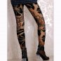 Sexy Black Sheer Mesh Leggings Ladies Applique Tights Woman Leggings WL056