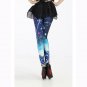 Fashion Blue Galaxy Printed Leggings Women Yoga Pants WL8336