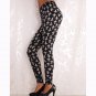 Summer Spring Harajuku Fitness Women Midi Waist Leggings Creative Elastic Pants WL046