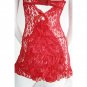 Women Erotic Lace Mini Underwear Babydoll With G-string Lingerie W235399