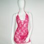 Sexy Halter Floral Lace Lingerie Deep V Teddy Embroidery Babydoll W244197C