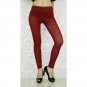 Women Leopard Print Leggings Wine Red Spring Autumn High Elasticity Pant Leggins WL8024A