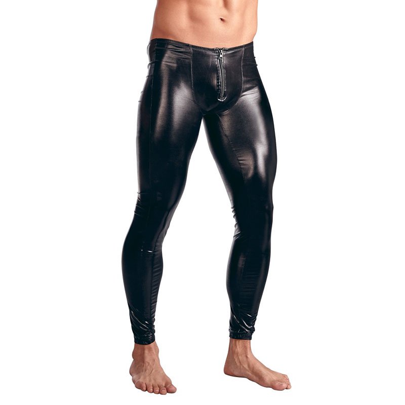Faux Leather Men Sexy Costume Catsuit Lingerie Male Fetish Underwear W930930