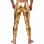 Candy Color Men Golden Wetlook Faux Leather Skinny Legging Gay Fetish Pants WT42705A