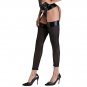 Vinyl Leather Fishnet Body Sexy Wear Baby Doll with G String Lingerie Teddy W850471