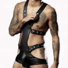 Erotic Fetish Bandage Restraint Lingerie Gay Teddy Vinyl Leather Sex Underwear W850518