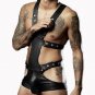 Erotic Fetish Bandage Restraint Lingerie Gay Teddy Vinyl Leather Sex Underwear W850518