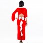 Women Winter Long sleeve Short Front Back Long Christmas Lingerie Sexy Fancy Dress W4077
