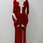 Women Winter Long sleeve Short Front Back Long Christmas Lingerie Sexy Fancy Dress W4077