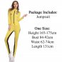 Kill Bill Costume Adult Women Ninja Martial Arts Bruce Lee Motocycle Yellow Jumpsuit W531842