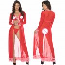 Sexy Long Nightgown Lace Nightgowns Long Sleeve Sleepwear Lingerie Bandage Summer Nightwear W850820