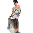 Funny Halloween Costume Role-Play Long Off Shoulder Club Party Fancy Dress W847037