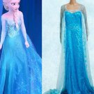 Queen Fancy Party Gown Dress Elsa costume Woman Cosplay W846117