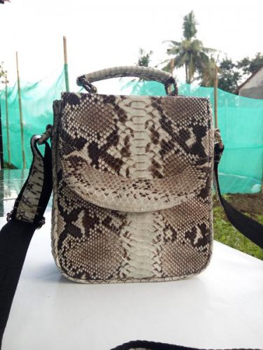 ORIGINAL PYTHON SNAKE LEATHER SLING BAG