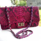 GENUINE PYTHON SNAKE LEATHER CLUTCH SIZE 30