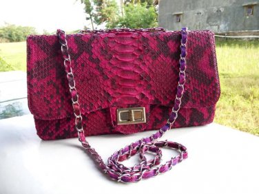 GENUINE PYTHON SNAKE LEATHER CLUTCH SIZE 30