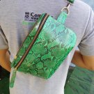 MEN BAGS MADE OF LEATHER SNAKE PYTHON GREEN COLOUR