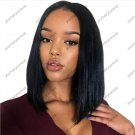 Brazilian Human Hair Straight Bob Lace front Wigs