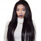 150% Density Virgin Human Hair Straight Full lace Wigs
