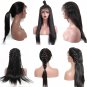 150% Density Virgin Human Hair Straight Full lace Wigs