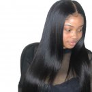 150% Density Virgin Human Hair Straight Full lace Wigs