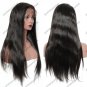 150% Density Virgin Human Hair Straight Full lace Wigs