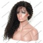 180% Density Virgin Human Hair Curly Full lace Wigs