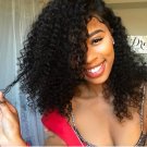 180% Density Virgin Human Hair kinky cul Full lace Wigs