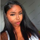 150% Density Virgin Human Hair Straight Front lace Wigs