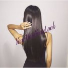 150% Density Virgin Human Hair Straight Front lace Wigs
