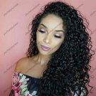 24inch 180% Density 100% Brazilian Remy Human Hair Deep Curly Full lace Wigs