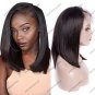 12inch Brazilian Human virgin Hair Straight Bob Lace front Wigs