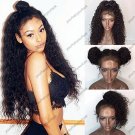 180% Density 100% Brazilian Remy Human Hair Curly Full lace Wigs