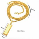 Hiphop Fashion Cube Bar SUPREME Necklace&Pendant Charm Men Chain Long Necklace