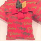 Pleasant Scented Christmas Gift; Lavender Sachet with "Merry Christmas" print