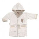 Cotton Hooded Embroidered Toddler Bathrobe-LITTLE BEAR