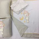 100% Cotton Jersey 4-Piece Baby Crib Bedding, Quilt Set-LITTLE BEAR