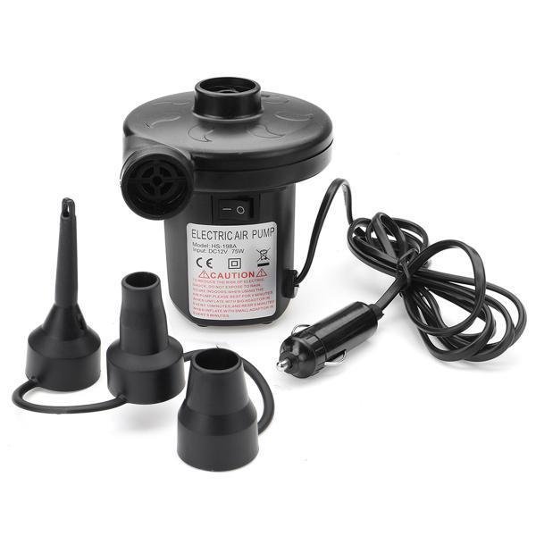 220V//12V Car Home Electric Air Pump Camping Bed Mattress Inflator Pool Boat Sofa