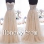 Strapless A-Line Sequined Prom Dresses, Dresses for Prom