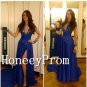 Long Sleeve Royal Blue Prom Dresses, Dresses for Prom