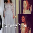 Long Sleeve Open Back Prom Dresses, Dresses for Prom