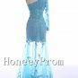 One Shoulder Lace Applique Prom Dresses, Dresses for Prom