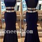 Two Piece Backless Mermaid Prom Dresses, Dresses for Prom