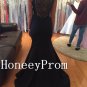 Sweep Train Black Mermaid Prom Dresses, Dresses for Prom